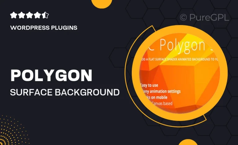 polygon surface background visual composer