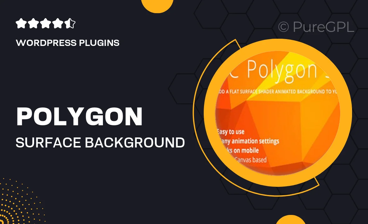 Polygon Surface Background – Visual Composer
