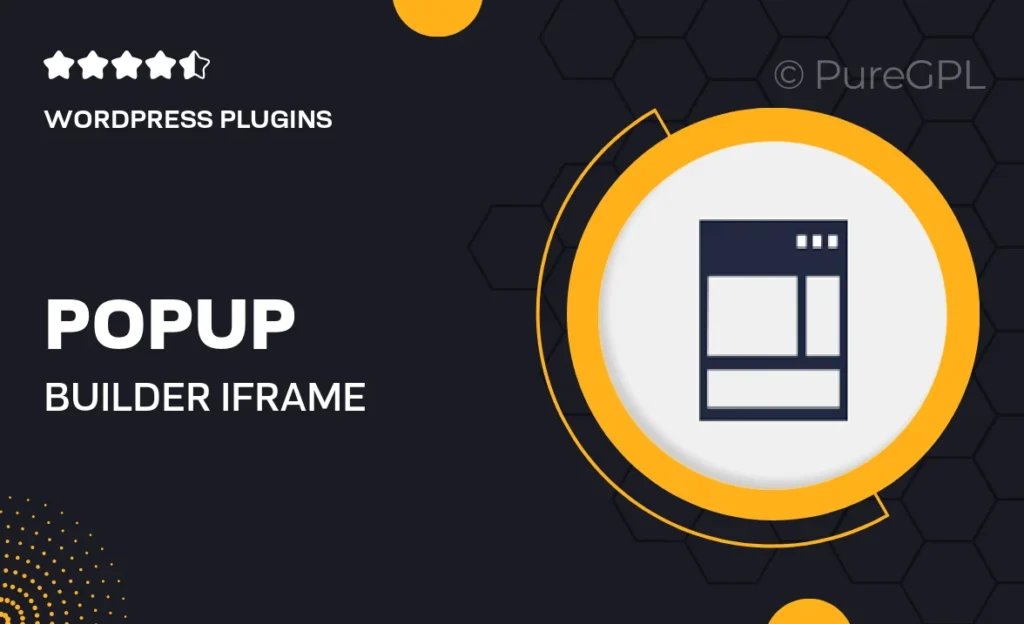 Popup builder | Iframe Popup