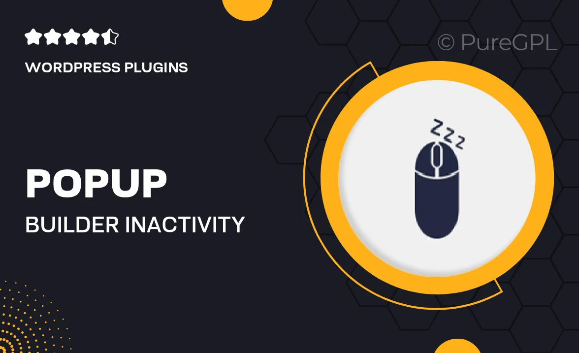 Popup builder | Inactivity Event