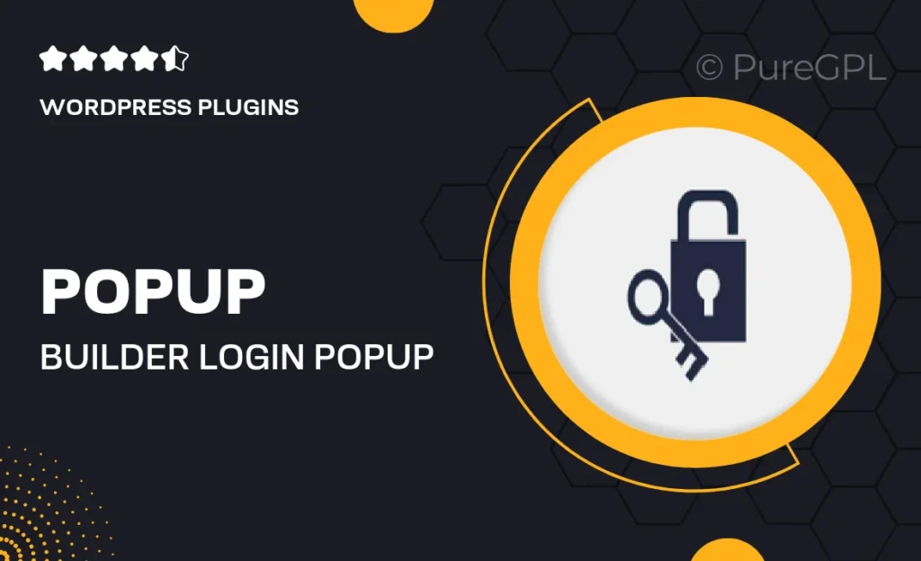Popup builder | Login Popup