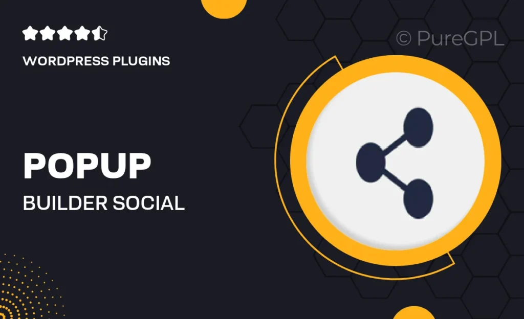 Popup builder | Social Popup