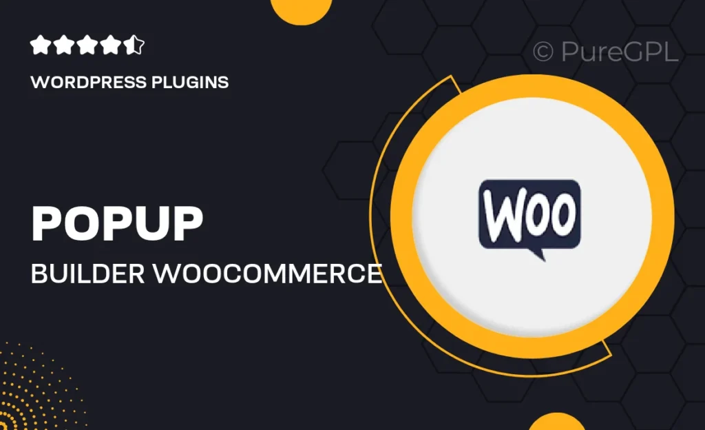 Popup builder | WooCommerce