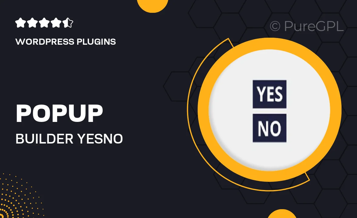 Popup builder | Yes/No buttons