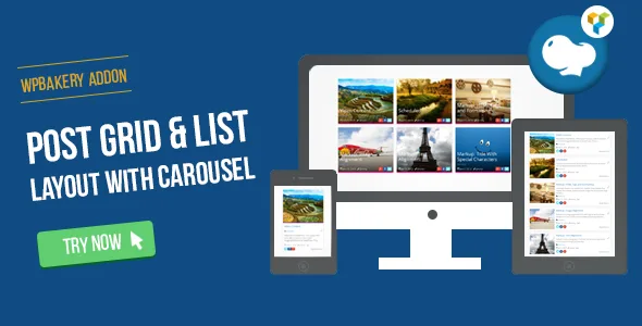 Post Grid/List Layout With Carousel – Visual Composer