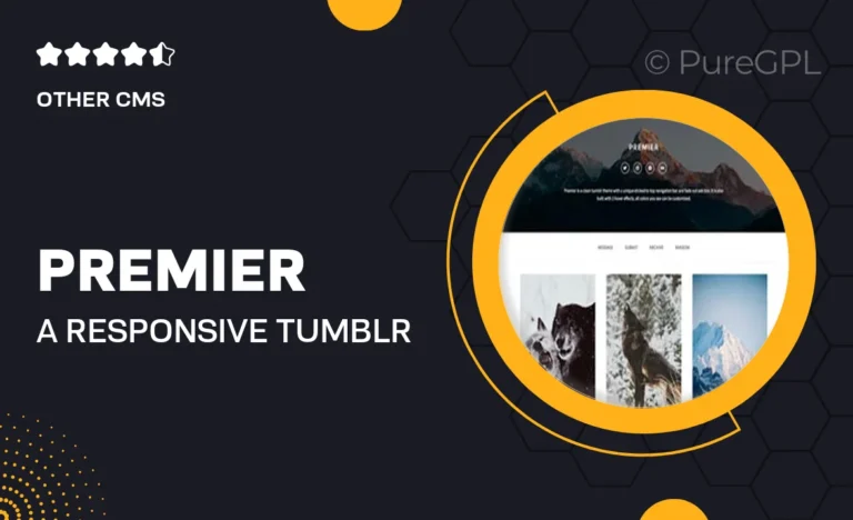 premier a responsive tumblr theme