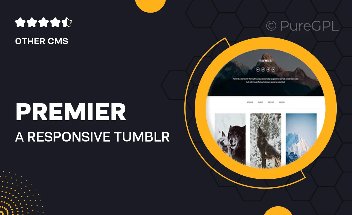 Premier – A Responsive Tumblr Theme