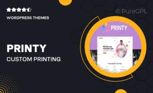 Printy — Custom Printing & T-Shirt Design WordPress Theme