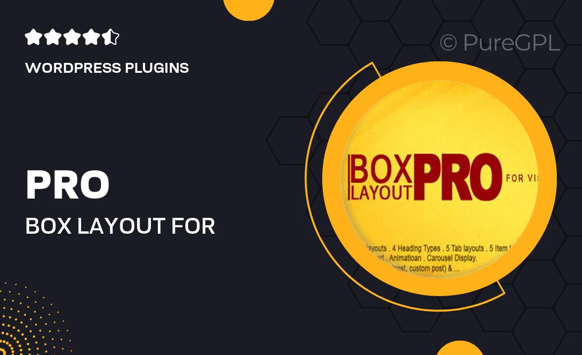 Pro Box Layout – for Visual Composer : Displaying Post & Custom Post in a News & Magazine Style