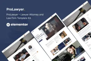ProLawyer – Lawyer Attorney and Law Firm Template Kit