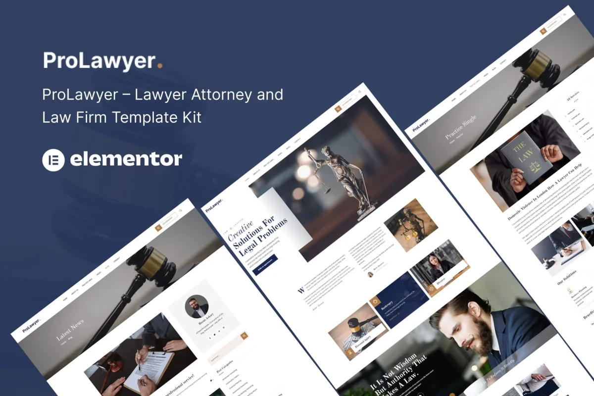 ProLawyer – Lawyer Attorney and Law Firm Template Kit