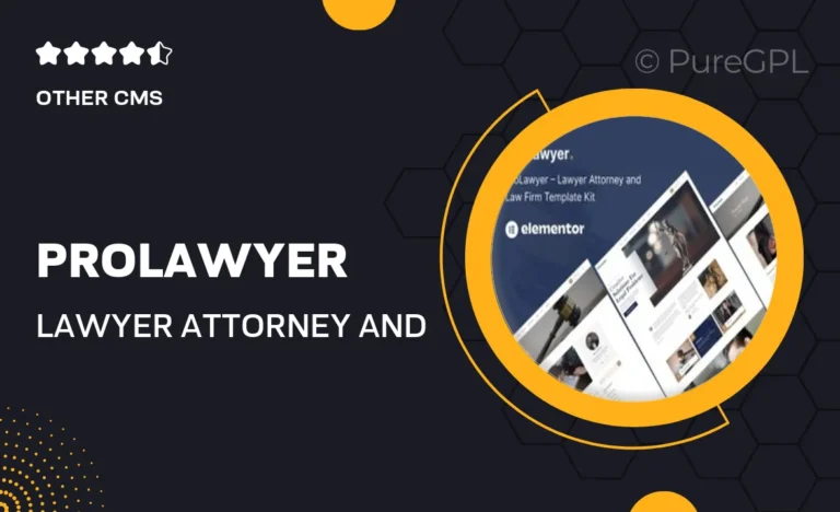 prolawyer lawyer attorney and law firm template kit