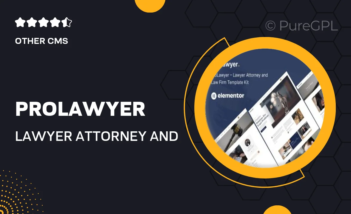 ProLawyer – Lawyer Attorney and Law Firm Template Kit