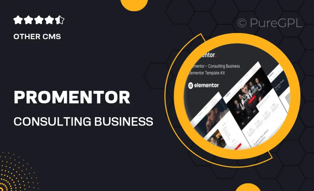 Promentor – Consulting Business Elementor Template Kit 58 Promentor – Consulting Business Elementor Template Kit