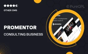 Promentor – Consulting Business Elementor Template Kit