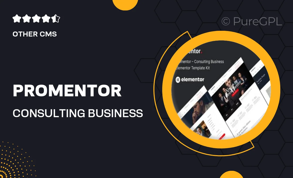 Promentor – Consulting Business Elementor Template Kit