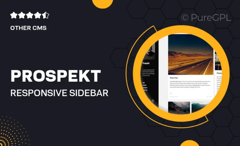 prospekt responsive sidebar tumblr theme
