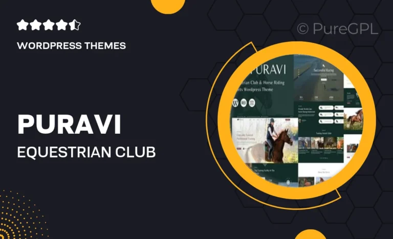 Puravi – Equestrian Club & Horse Riding Sports WordPress Theme
