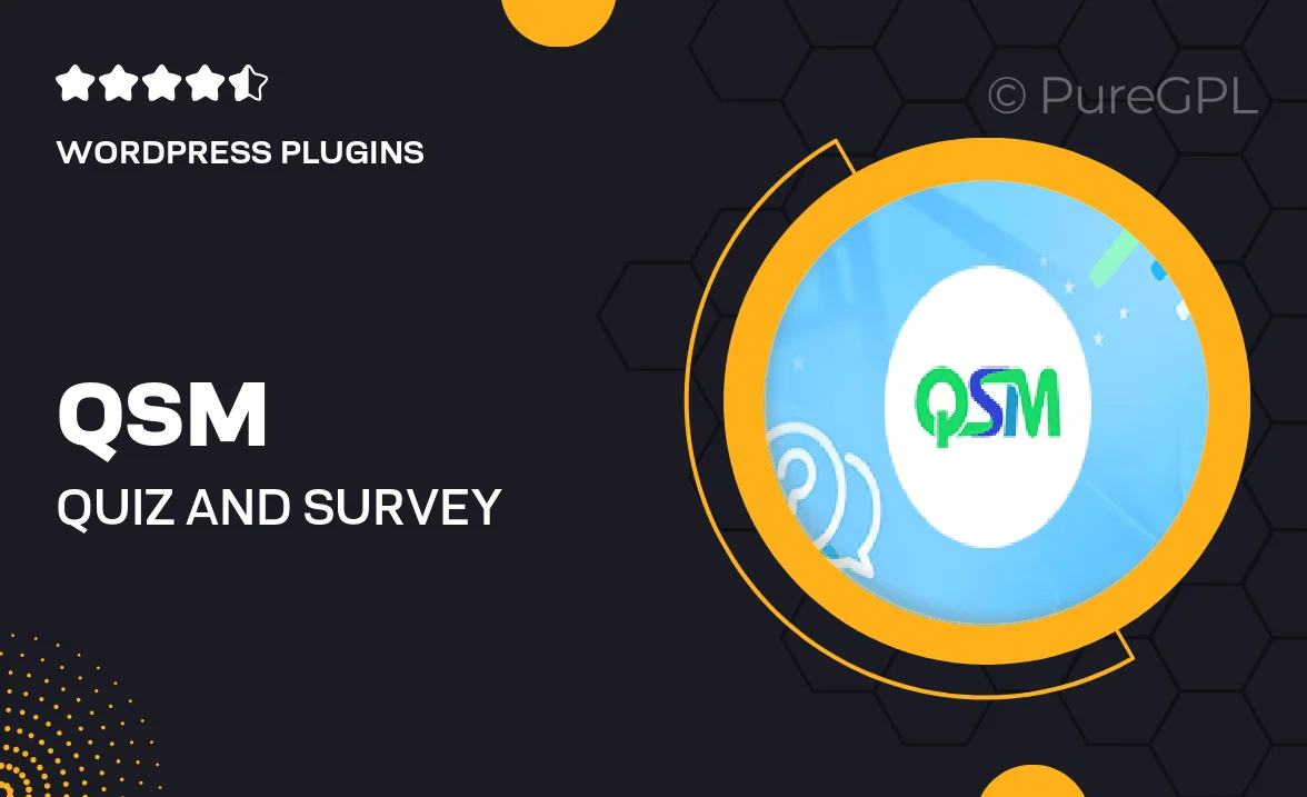 Qsm / quiz and survey master | Advanced Question Types