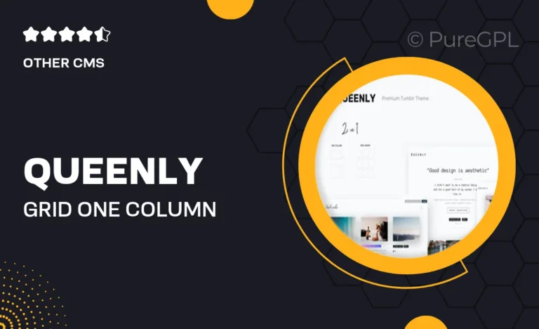 queenly grid one column tumblr themes