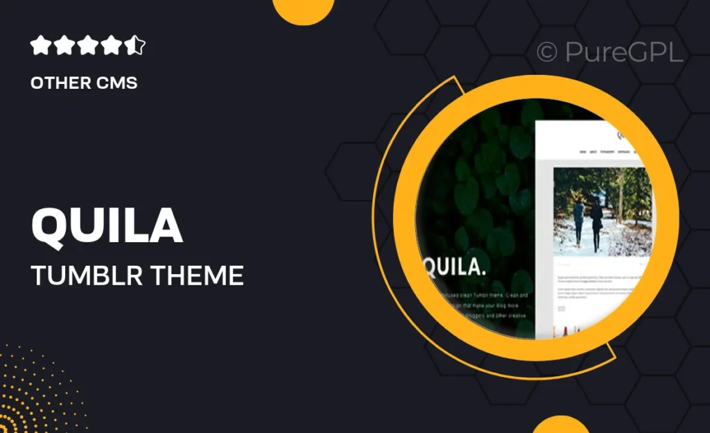 Quila Tumblr Theme 58 Quila Tumblr Theme