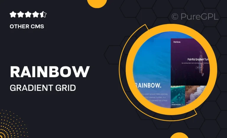 rainbow gradient grid tumblr theme