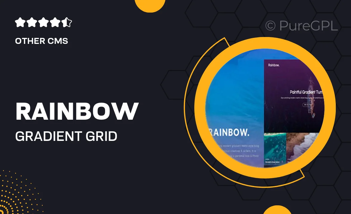Rainbow – Gradient Grid Tumblr Theme
