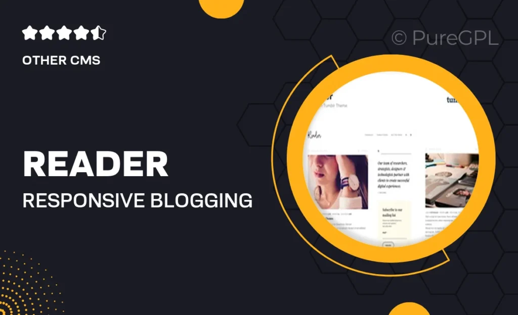 Reader | Responsive Blogging Tumblr Theme 14 Reader | Responsive Blogging Tumblr Theme