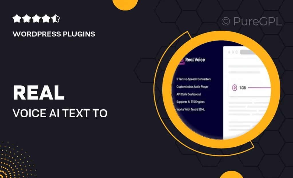 Real Voice – AI Text to Speech Plugin for WordPress