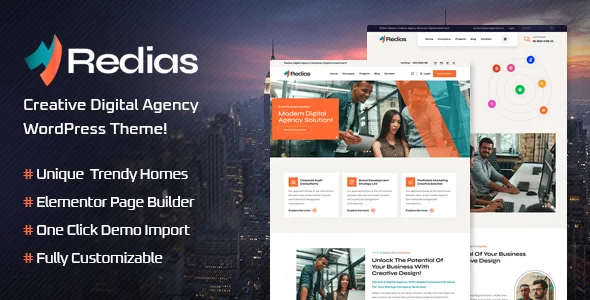 redias creative digital agency wordpress theme 1