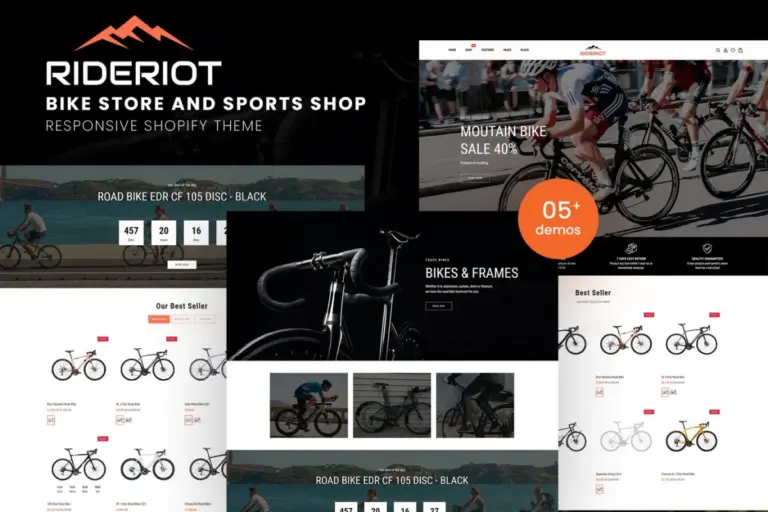 rideriot bike store responsive shopify theme 1