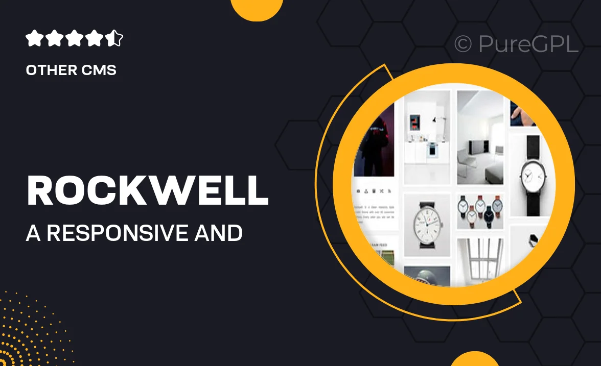 Rockwell – A Responsive And Minimal Tumblr Theme
