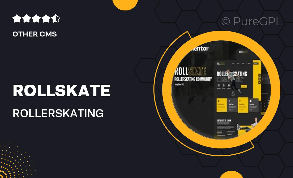 Rollskate – Rollerskating Community Elementor Template Kit