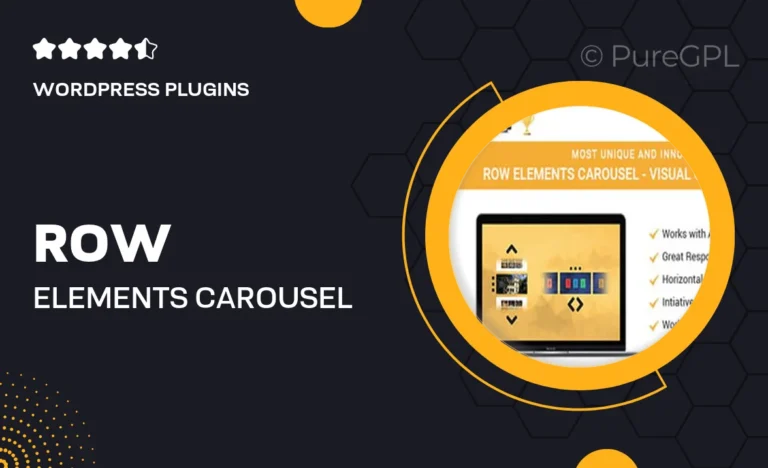 row elements carousel addon for visual composer