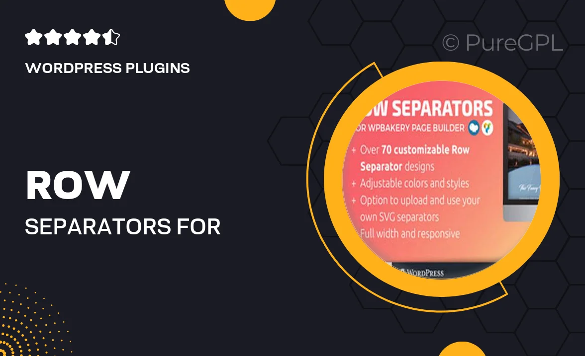Row Separators for WPBakery Page Builder (formerly Visual Composer)