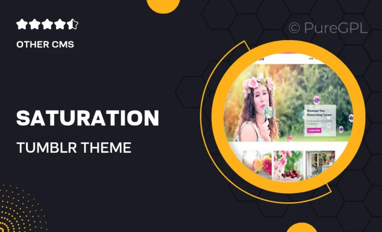 saturation tumblr theme