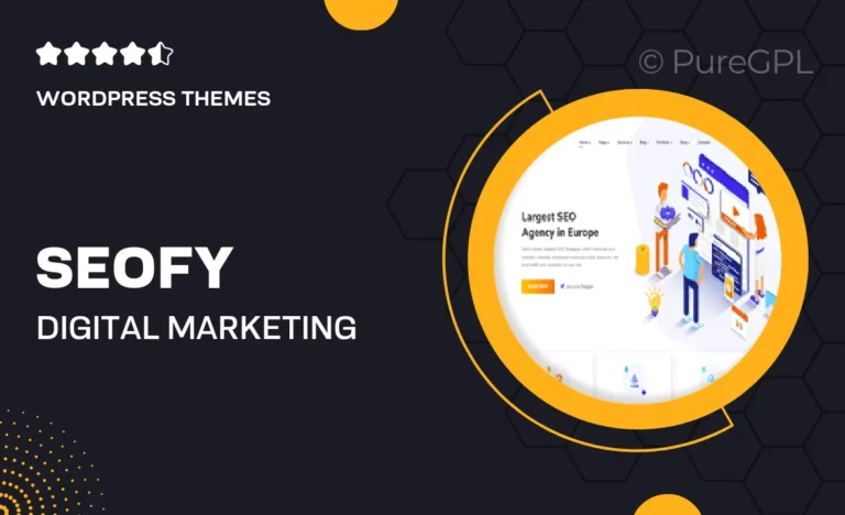 seofy digital marketing wordpress theme