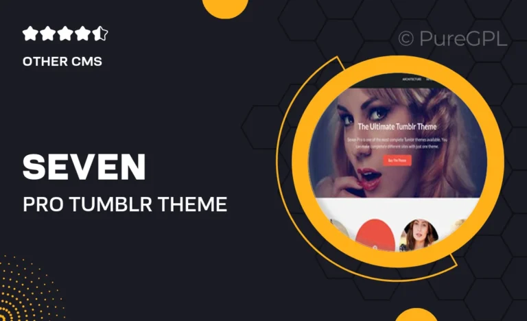 seven pro tumblr theme