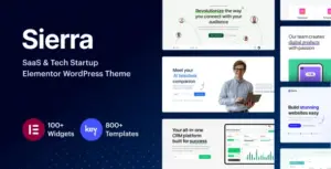 Sierra – SaaS & Tech Startup Elementor WordPress Theme