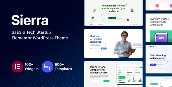 sierra saas tech startup elementor wordpress theme 1
