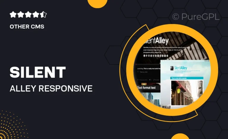 silent alley responsive multi color tumblr theme