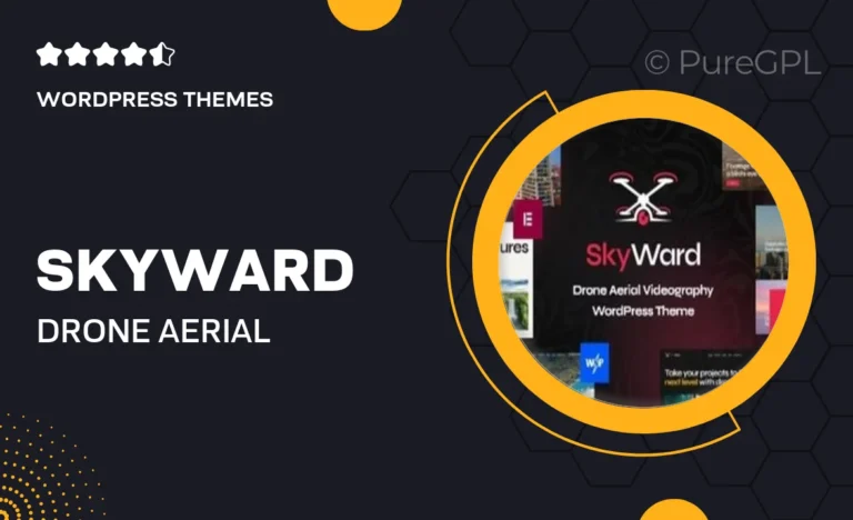 skyward drone aerial videography wordpress theme