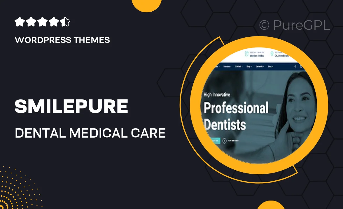 SmilePure – Dental & Medical Care WordPress Theme
