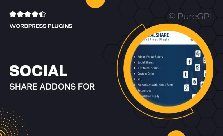 social share addons for wpbakery page builder wordpress plugin
