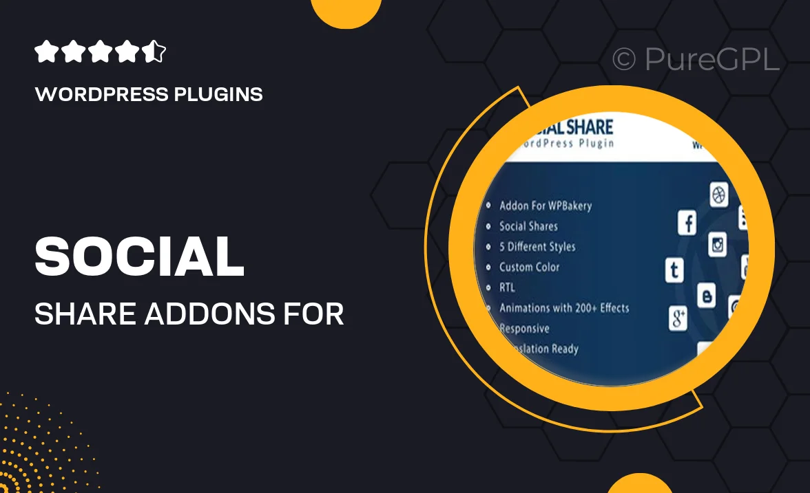 Social Share – Addons for WPBakery Page Builder WordPress Plugin