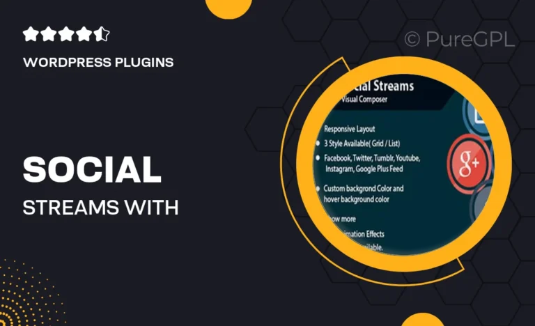 social streams with carousel visual composer
