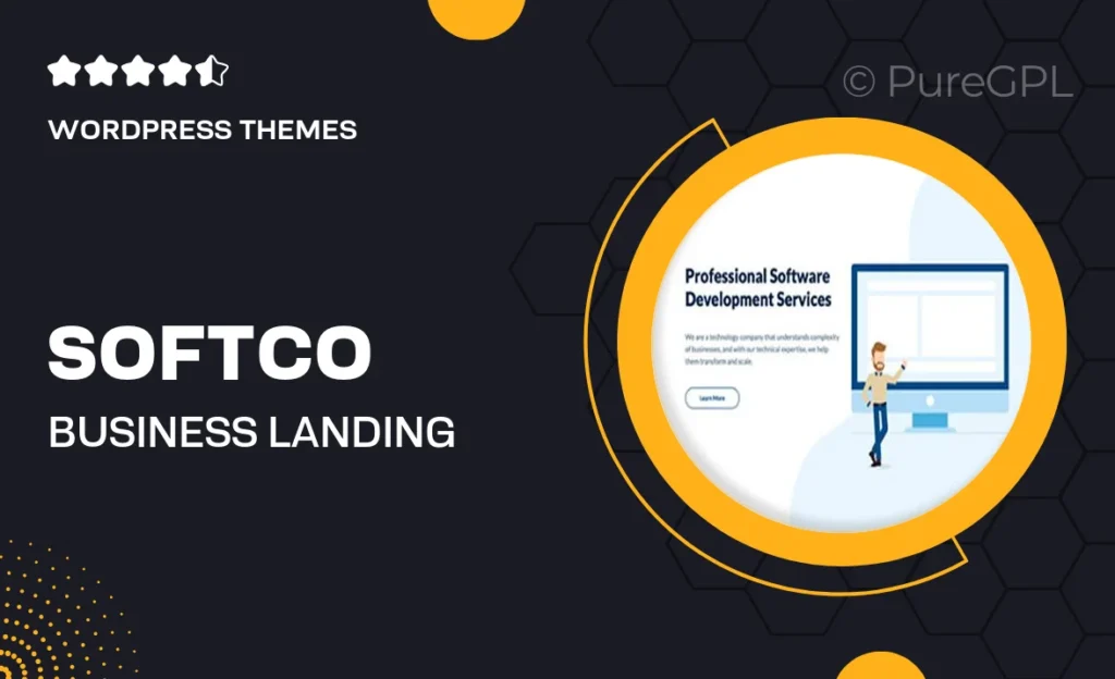 SoftCo – Business Landing Page