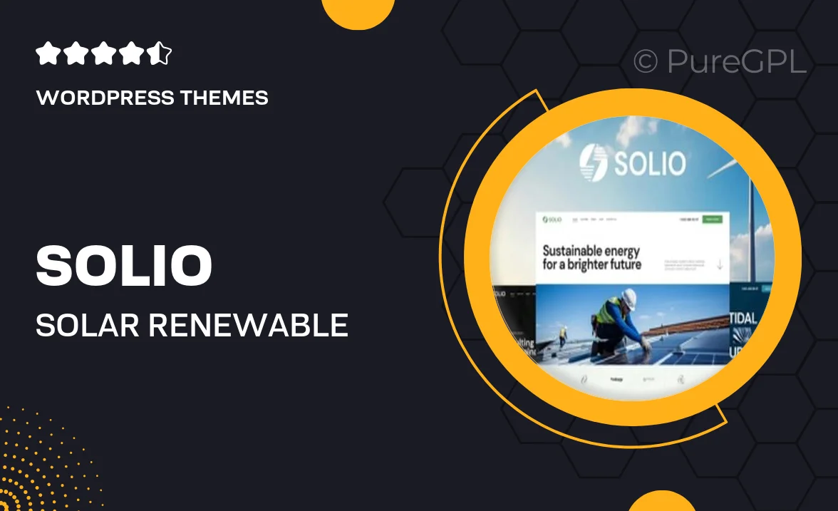 Solio – Solar & Renewable Energy WordPress Theme