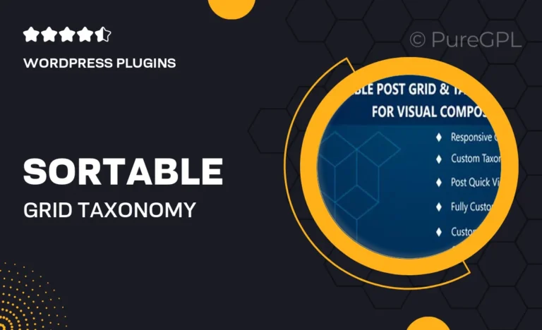 sortable grid taxonomy filter visual composer