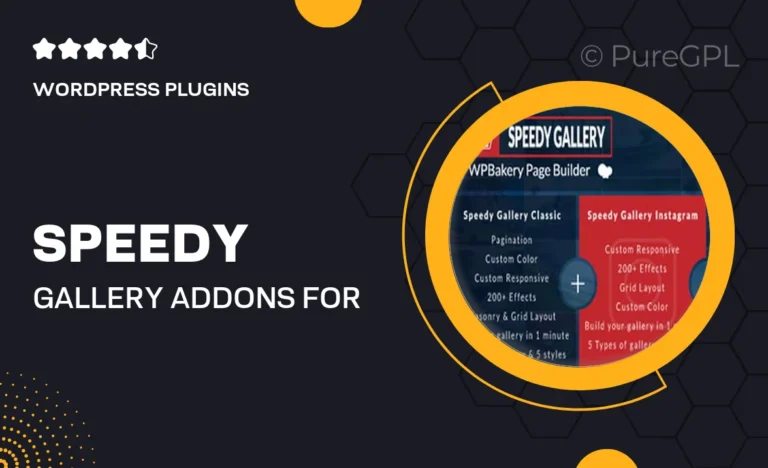 speedy gallery addons for wpbakery page builder formerly visual composer